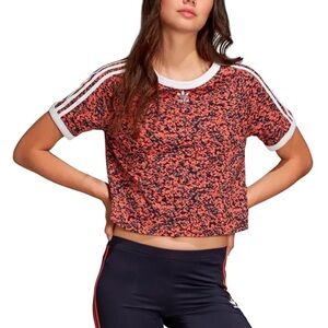Adidas Original Cotton Blend Multi colored Cameo Crop Large